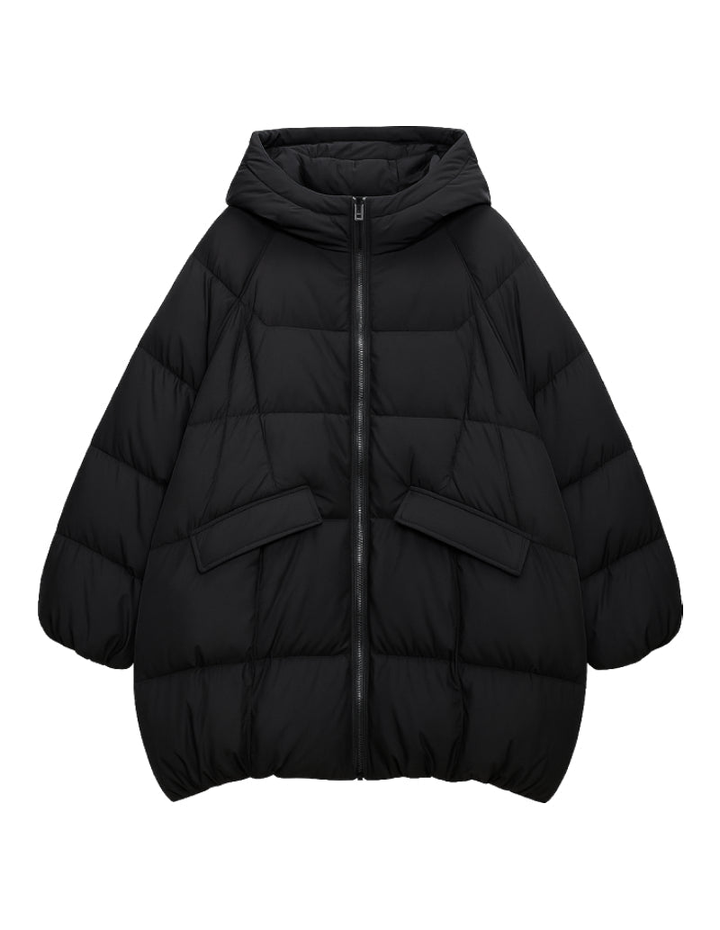 Anorak Élégance Noire pour Femme