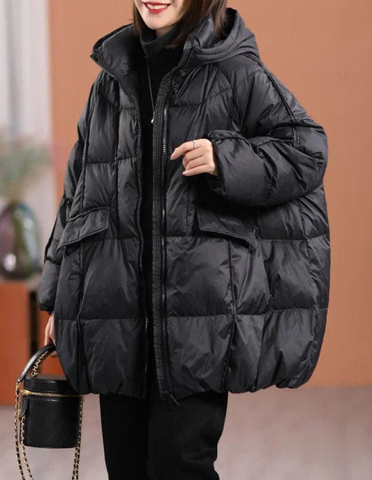 Anorak Élégance Noire pour Femme