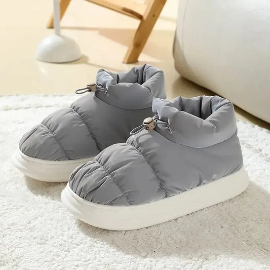 Bottes Matelassées Gris Anthracite