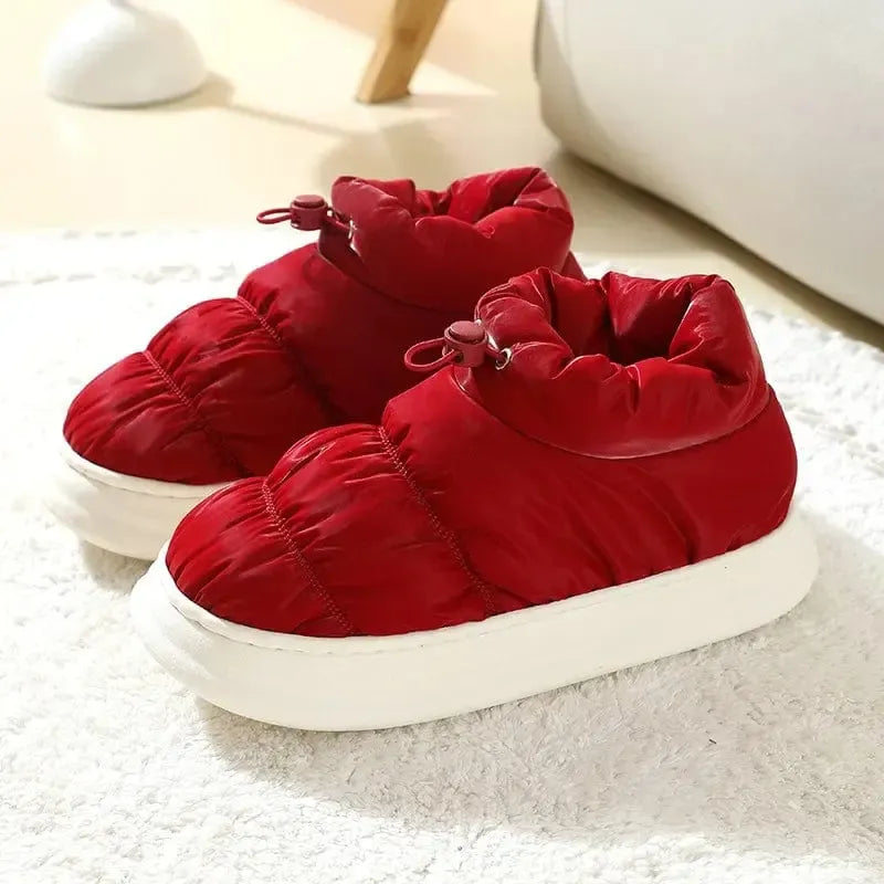 Bottes Matelassées Éclat Rouge