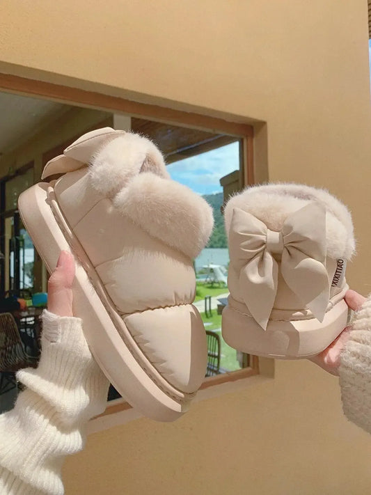 Bottines Matelassées en Fourrure Élégante