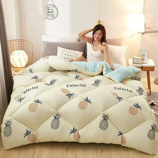 Couverture Matelassée Ananas Chic