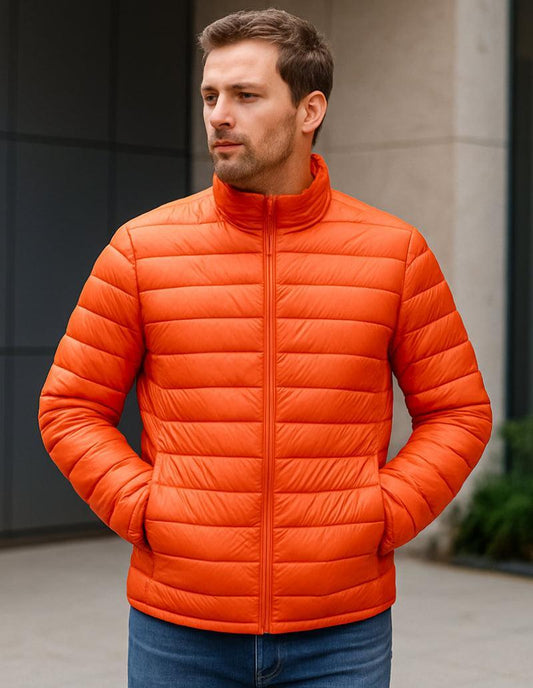 Doudoune Orange Énergie pour Homme