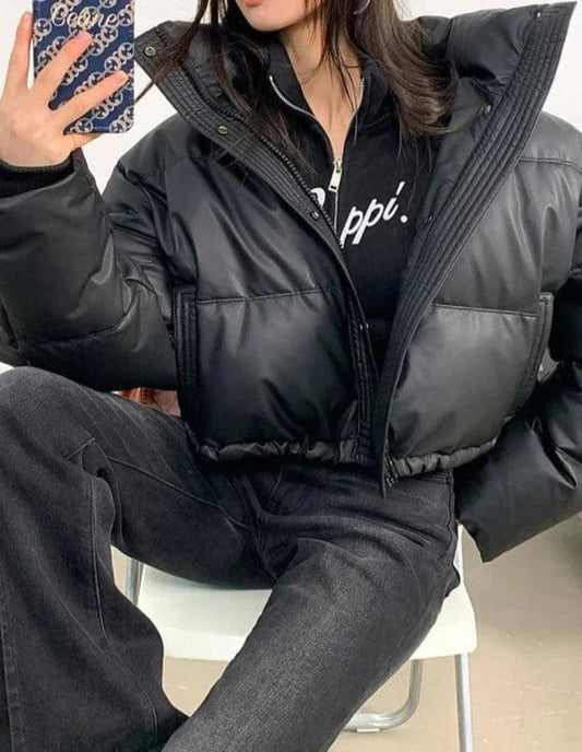 Doudoune Femme Noire Courte Élegance