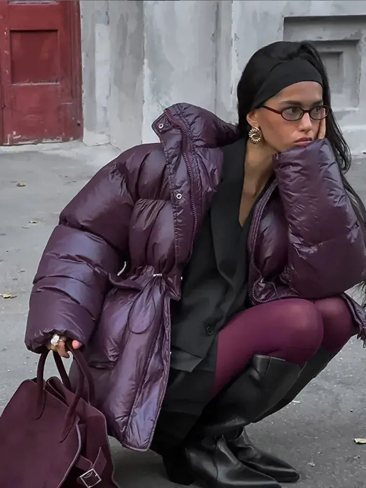 Doudoune Femme Violette Élégance