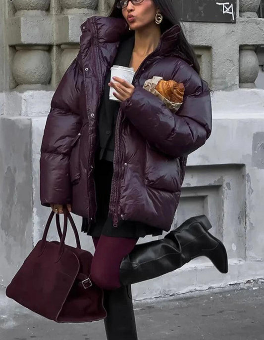 Doudoune Femme Violette Élégance