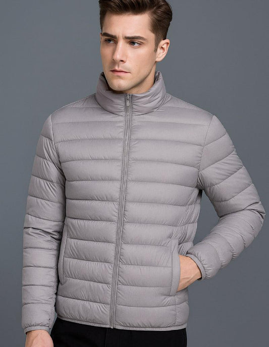 Doudoune légère pour homme en gris élégance