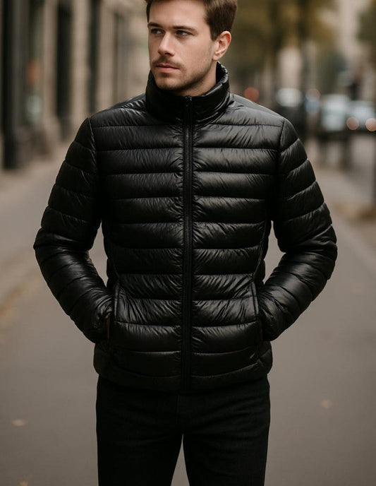 Doudoune Légère Noire pour Hommes - Élégance et Confort