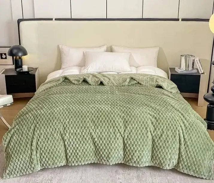 Plaid Matelassé Émeraude