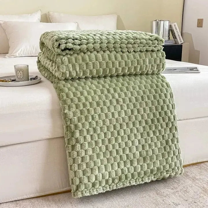 Plaid Matelassé Émeraude