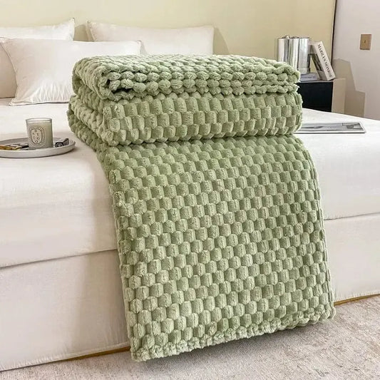 Plaid Matelassé Émeraude