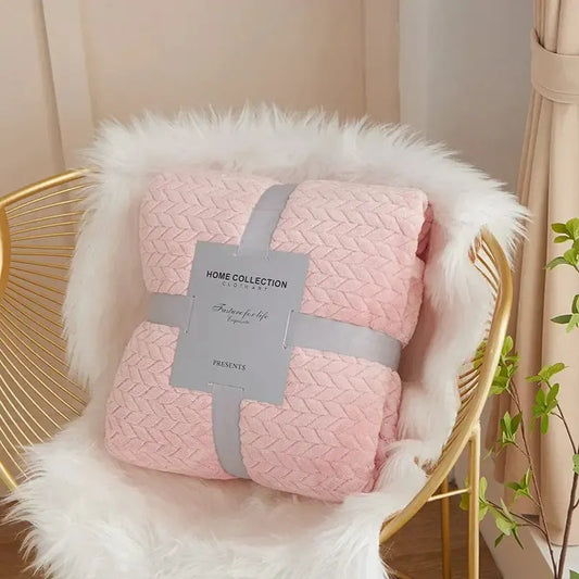 Canapé Eau de Rose en Plaid Matelassé Chic