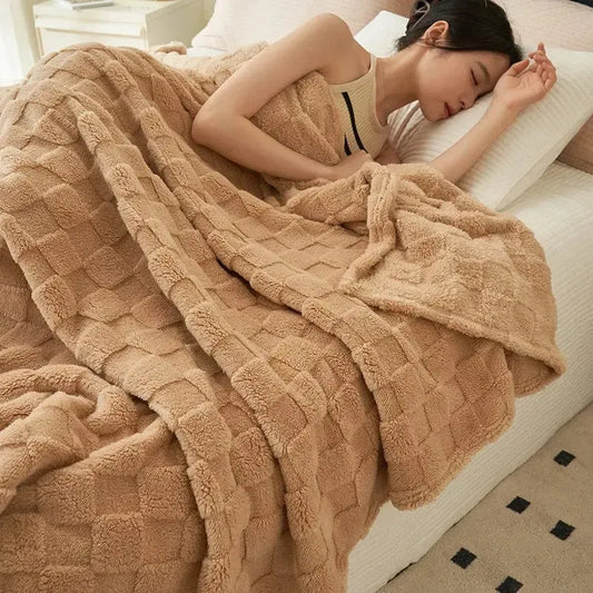 Plaid Matelassé Confort Café Crème Chic