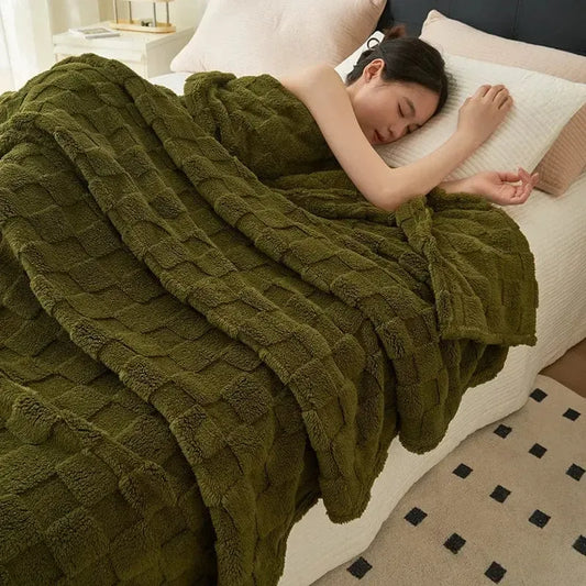 Plaid Matelassé Comfortivo en Vert Militaire