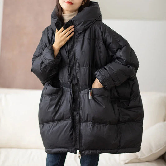 Anorak Femme Noir Élégance