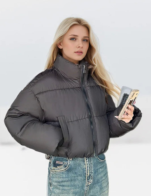 Doudoune Femme Noir Élégance Courte
