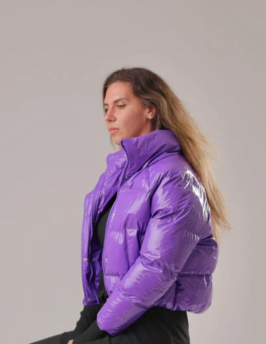 Doudoune Éclatante en Violette