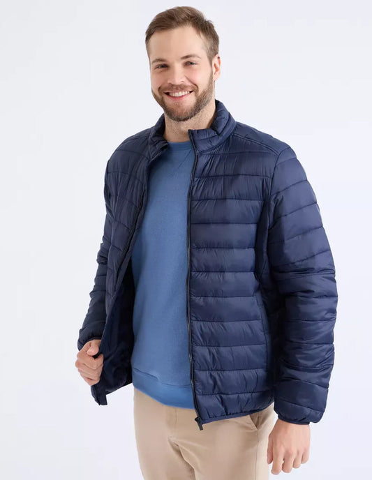 Veste Matelassée Homme Bleu Marine Élégance
