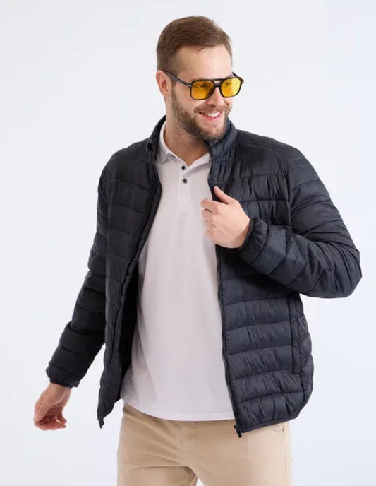 Veste Matelassée Noire pour Homme - Élégance et Confort