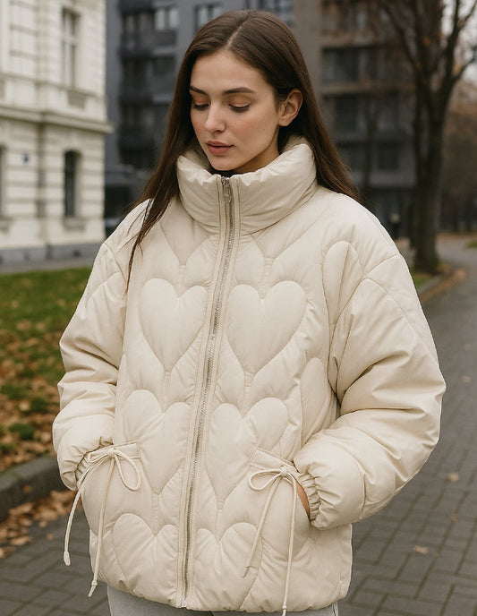 Veste Matelassée Cœur Élégance