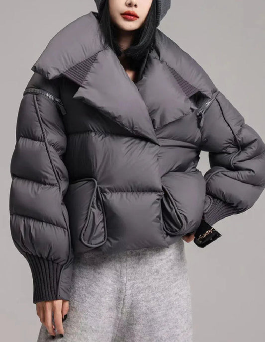 Doudoune Asymétrique Élégance Femme