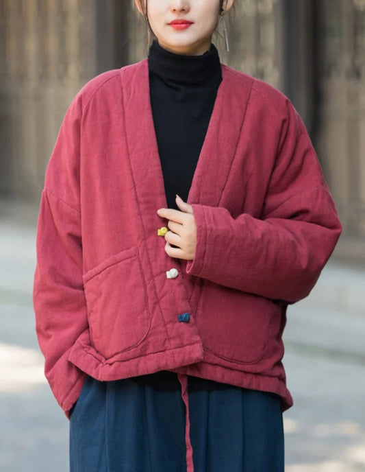 Veste Chinoise Matelassée Femme Élégance