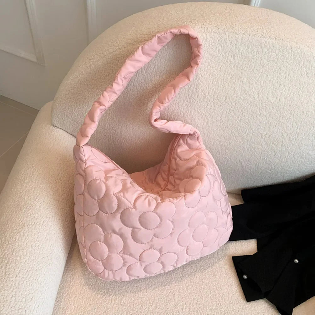 Sac fleuri matelassé Élégance