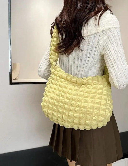 Sac Jaune Matelassé Élégance