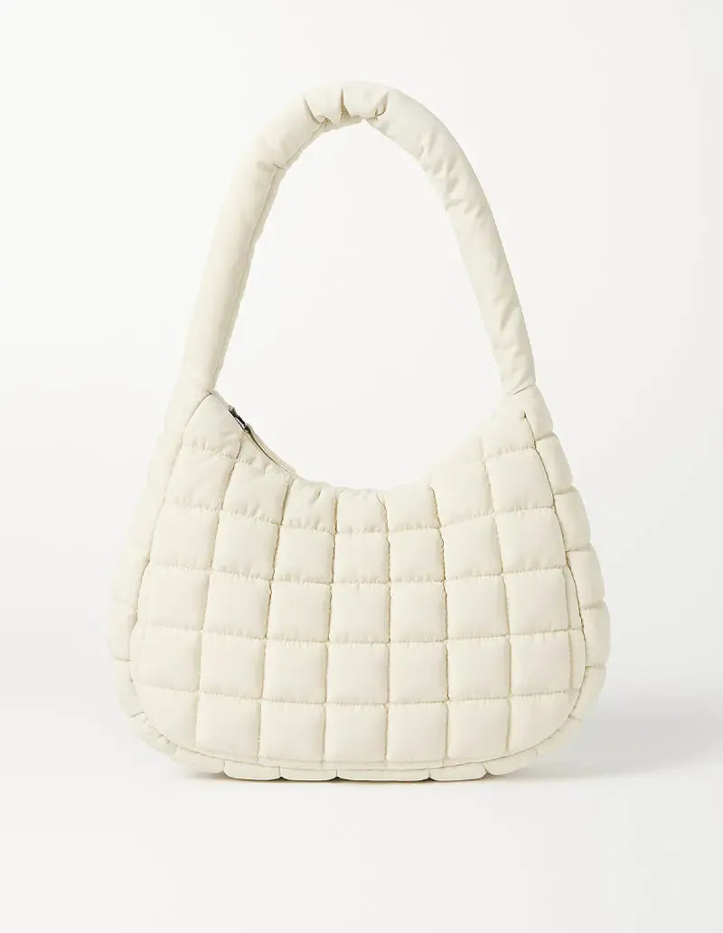 Sac Matelassé Beige Élégance