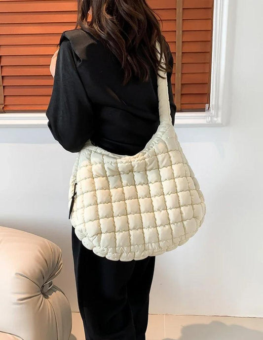 Sac Matelassé Beige Élégance