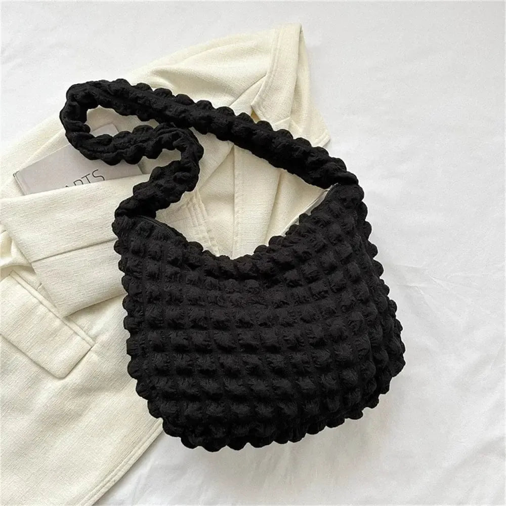Sac Noir Matelassé Élégance