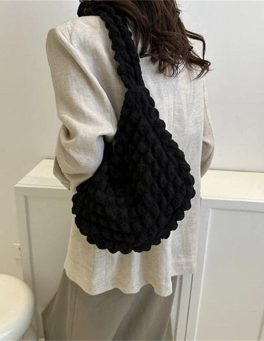 Sac Noir Matelassé Élégance