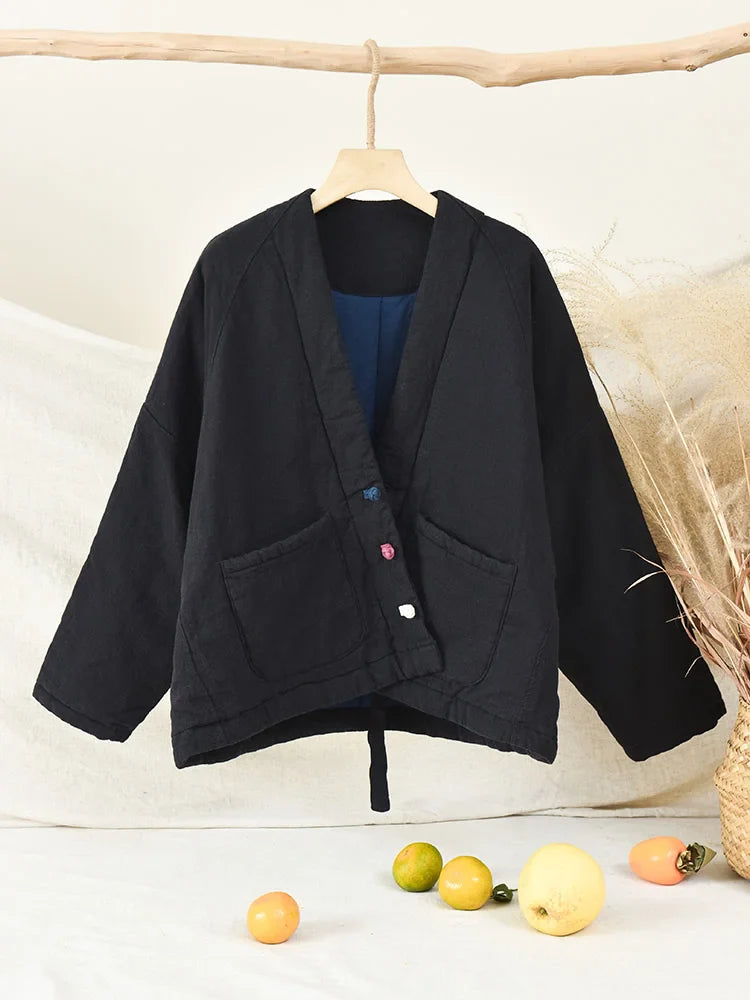 Veste Chinoise Matelassée Femme Élégance