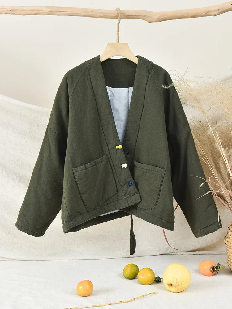 Veste Chinoise Matelassée Femme Élégance