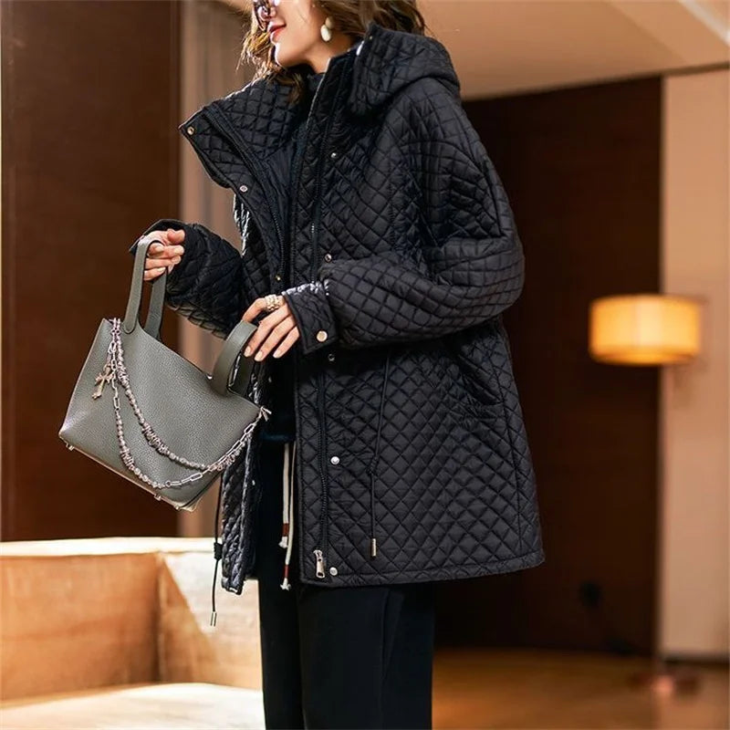 Veste Coupe-Vent Matelassée Femme Élégante