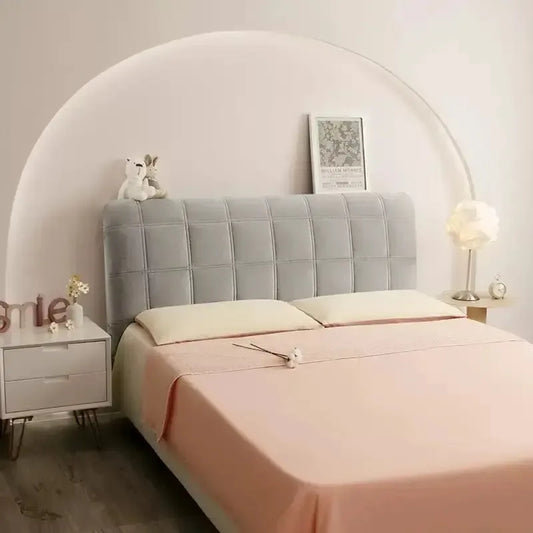 Tête de Lit Housse Matelassée Gris Clair Élégance