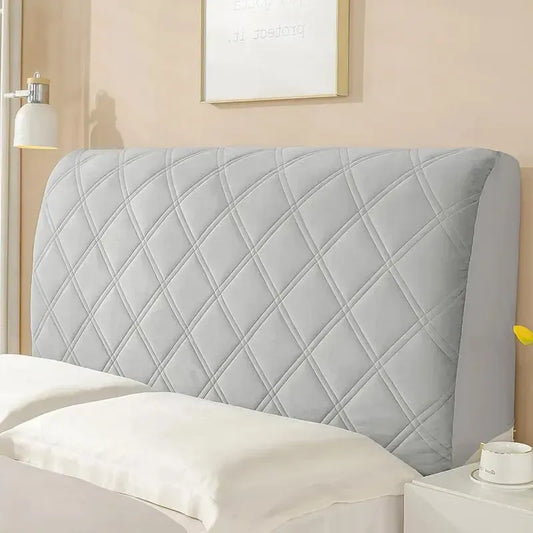 Tête de lit Housse Matelassée Velvet Chic Gris Light