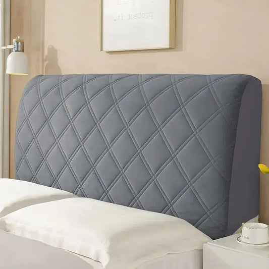 Tête de Lit Velvet Matelassée Gris Foncé - Élégance & Confort