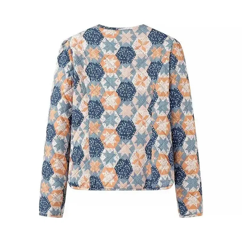 Veste Matelassée Réversible en Bleu Élégant