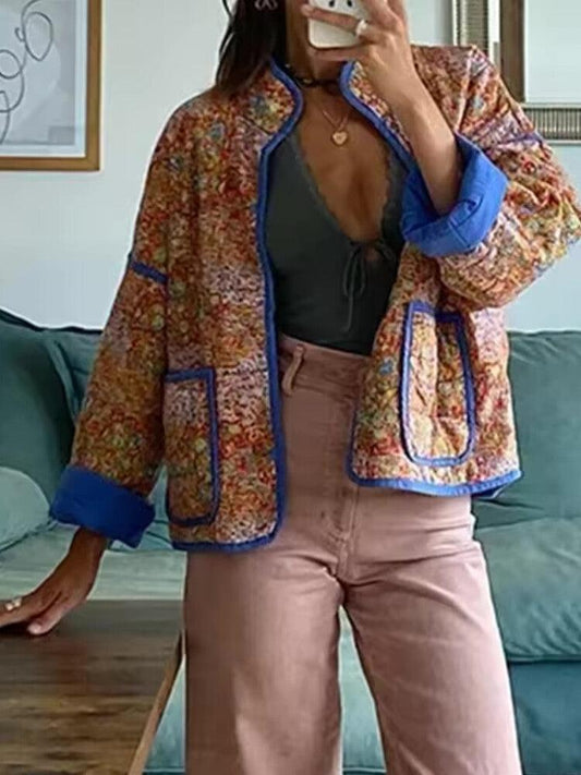 Veste Matelassée Couture Imprimée