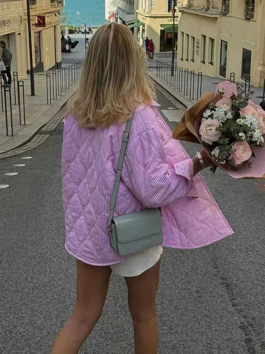 Veste Chic Matelassée Élégance