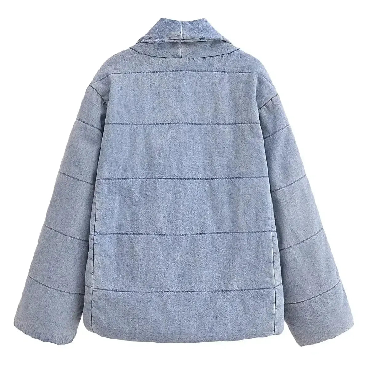 Veste en jean matelassée tendance