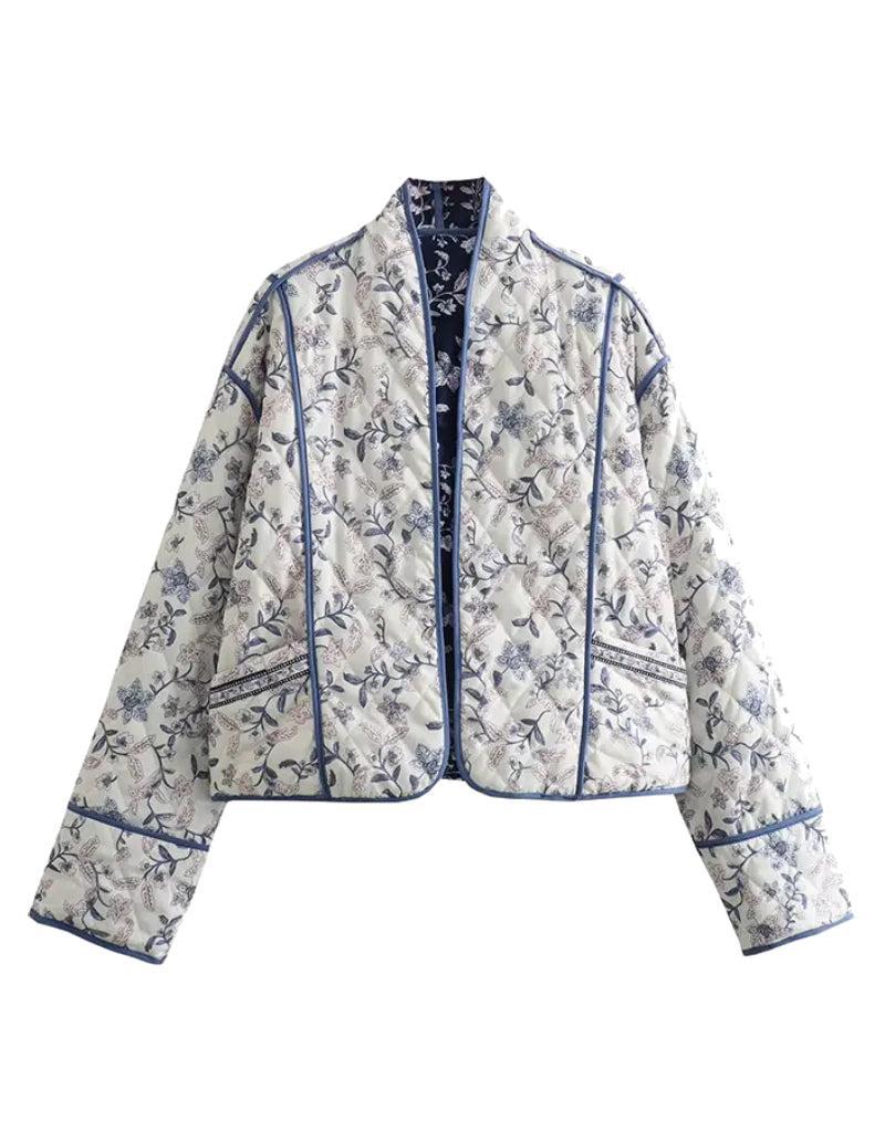 Veste Matelassée Éclat Floral
