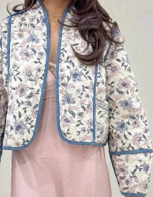 Veste Matelassée Éclat Floral