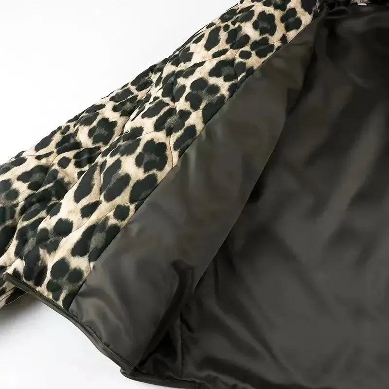 Veste Matelassée Léopard Chic